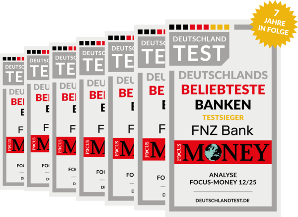 FNZ Bank Deutschlands beliebteste Spezialbank 2026 FNZ Bank zum 7. Mal in Folge unter Deutschlands beliebtesten Banken