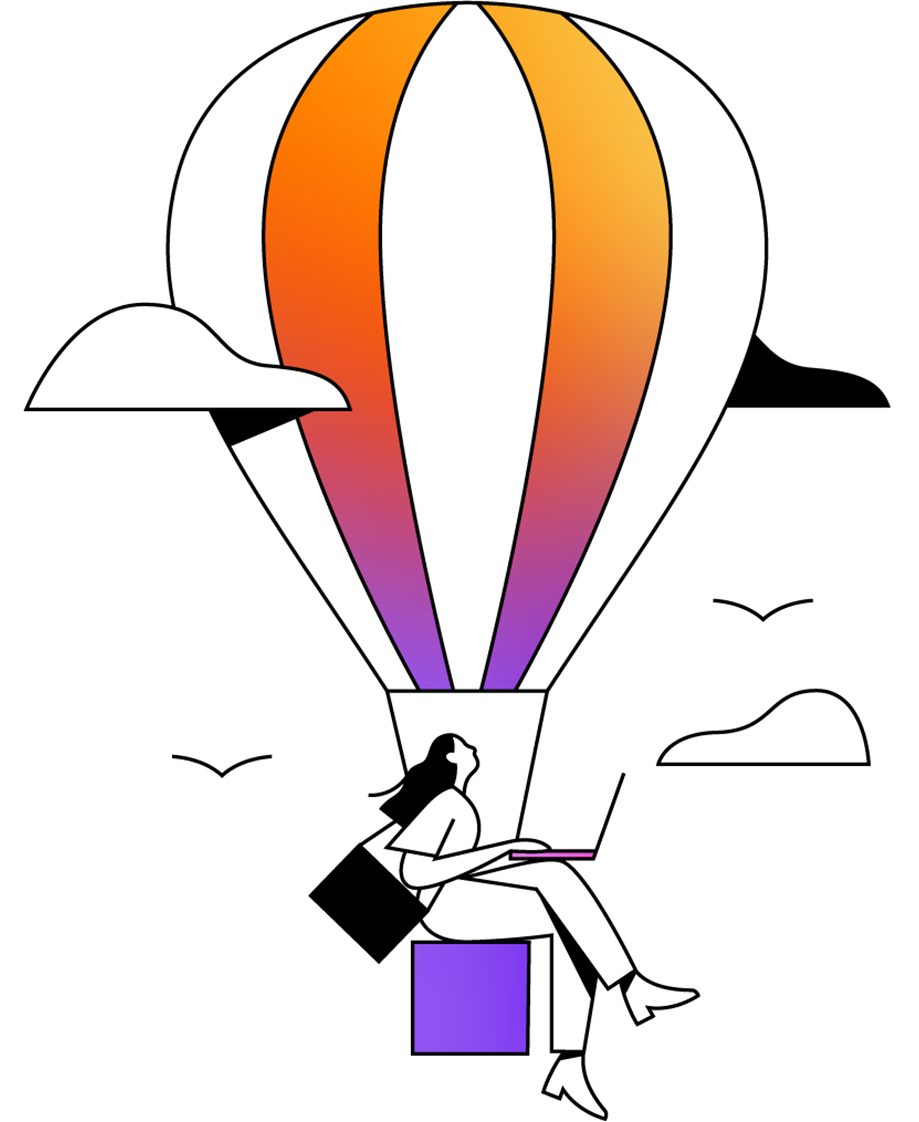 Arbeitszeit Depot-Angebot Dekorative Illustration